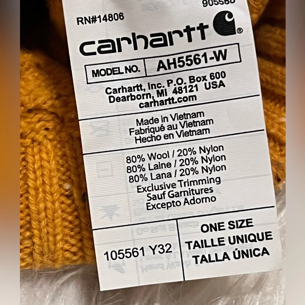 Carhartt Women’s Cable-Knit Wool Blend Beanie one size fits all